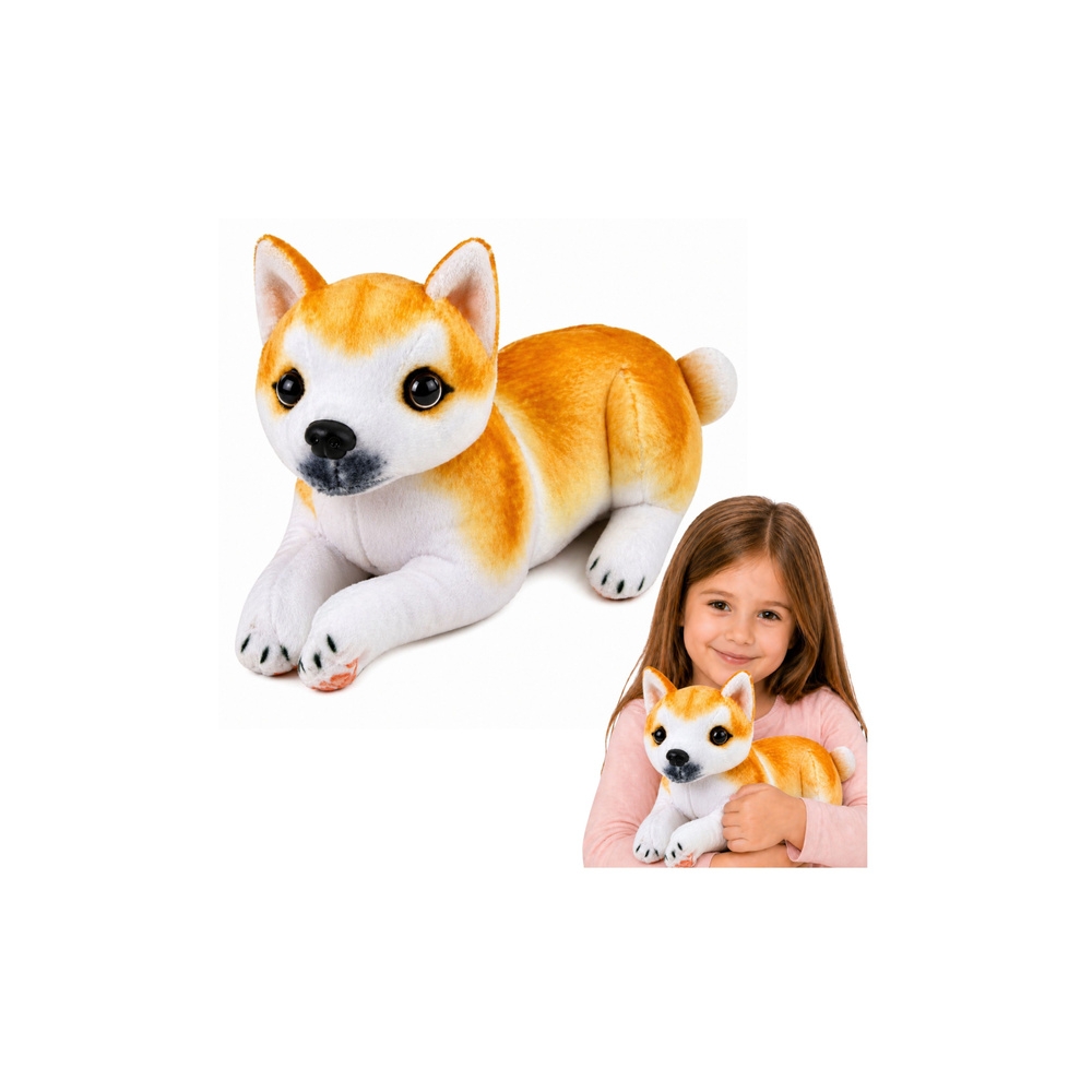 Pluszowy Piesek Shiba Inu Przytulanka Maskotka Pluszak Pies Miękki 25 cm
