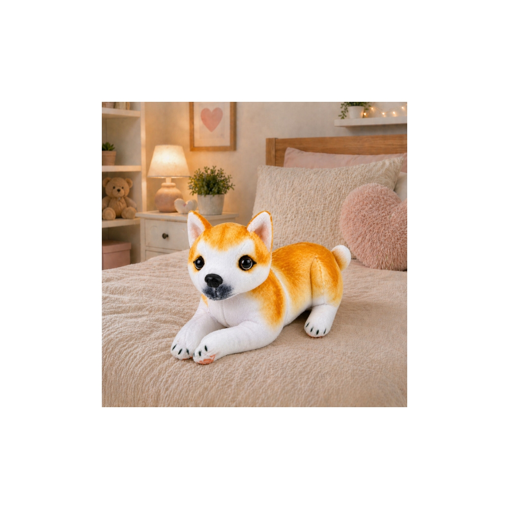 Pluszowy Piesek Shiba Inu Przytulanka Maskotka Pluszak Pies Miękki 25 cm