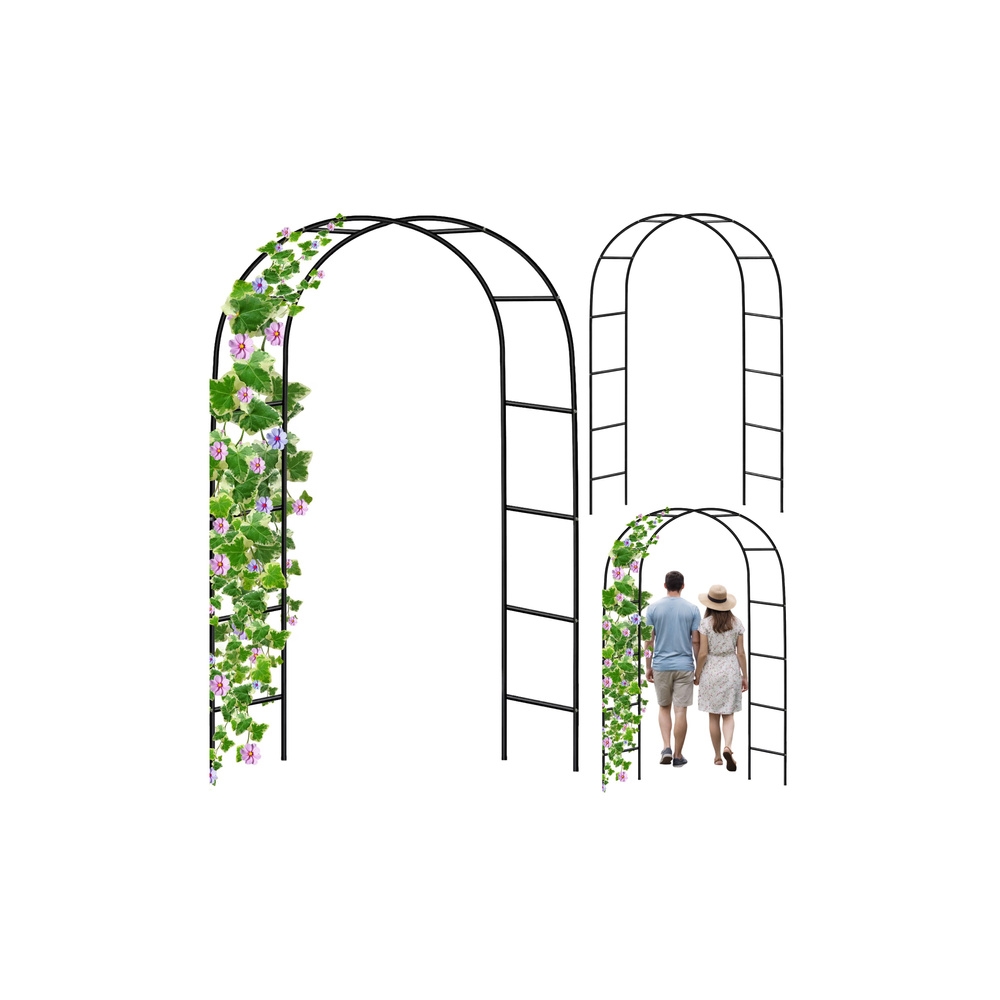Pergola Ogrodowa Metalowa Na Rośliny Podpora Do Pnączy Łuk 240x140 cm
