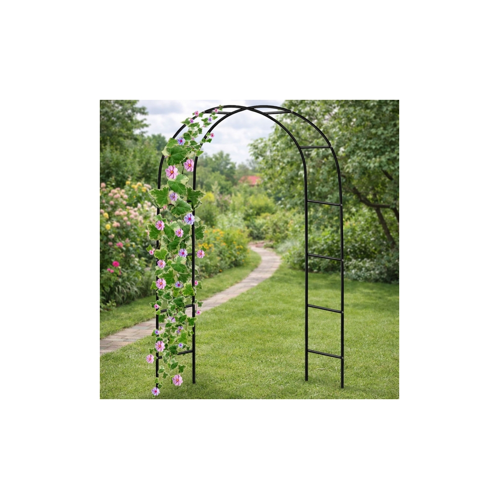 Pergola Ogrodowa Metalowa Na Rośliny Podpora Do Pnączy Łuk 240x140 cm