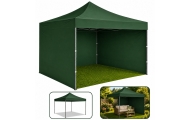 Namiot Ogrodowy Ekspresowy Pawilon Handlowy Cateringowy Zielony 3x3M