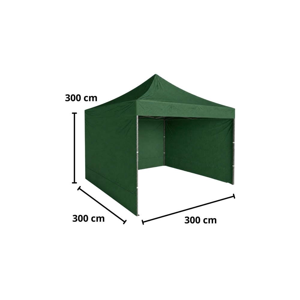 Namiot Ogrodowy Ekspresowy Pawilon Handlowy Cateringowy Zielony 3x3M