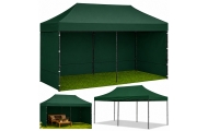 Namiot Ekspresowy Ogrodowy Cateringowy Pawilon Handlowy Zielony 3x6 M