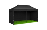 Namiot Ekspresowy Ogrodowy Cateringowy Pawilon Handlowy Czarny 3x6 M