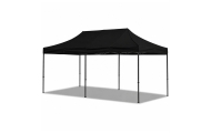 Namiot Ekspresowy Ogrodowy Cateringowy Pawilon Handlowy Czarny 3x6 M