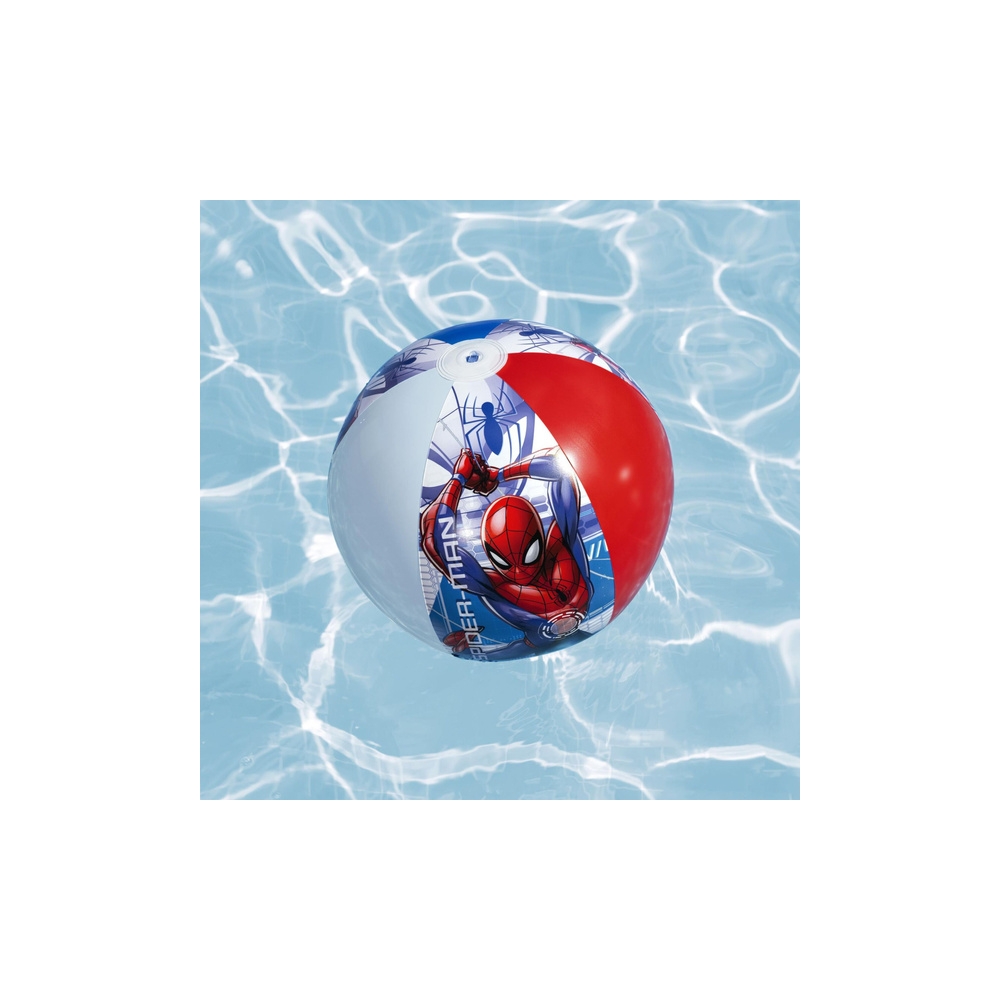 Pripučiamas paplūdimio kamuolys Marvel Spider-Man, 51 cm, Bestway 98002-Žaislai, Lauko žaislai, Pripučiami ratai, žaislai, čiuži