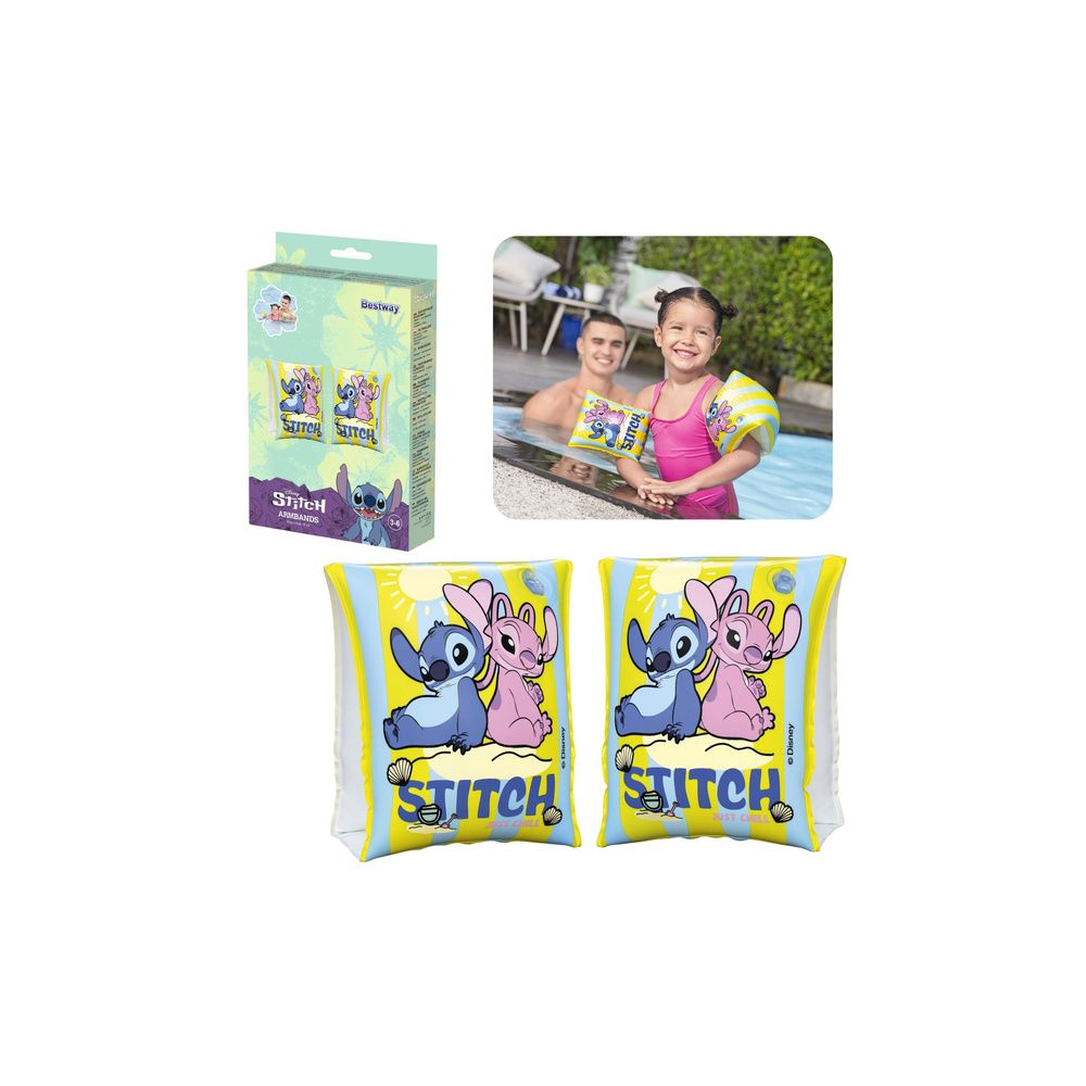 Rękawki Do Pływania Dla Dzieci Żółte Disney Stitch Bestway 9104S