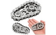 Fidget Spinner Łańcuch Zębatki Antystresowy Stal Nierdzewna Srebrny