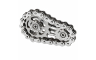 Fidget Spinner Łańcuch Zębatki Antystresowy Stal Nierdzewna Srebrny