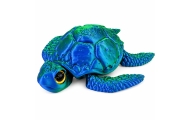 3D jūrų vėžlio figūrėlė su judančiomis pelekais ir galva, mėlynai žalia, 8 cm-Žaislai, Figūrėlės ir herojai-e-vaikas