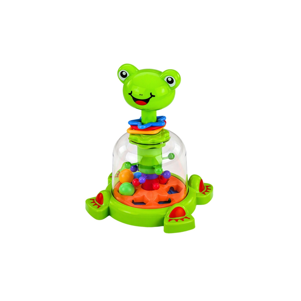 Interaktywny Bączek Spinner Żabka Z Wirującymi Kulkami Dla Niemowląt
