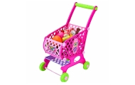 Duży Wózek Sklepowy Dla Dzieci Produkty Spożywcze Różowy 52cm 46 el.