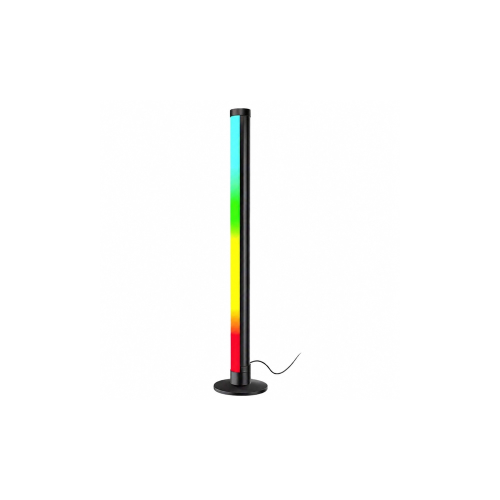 RGB kampinis stovas LED šviestuvas su muzikos režimu, valdomas per programėlę ir nuotolinio valdymo pultą, 90 cm-Namai, laisvala