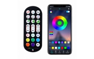 RGB kampinis stovas LED šviestuvas su muzikos režimu, valdomas per programėlę ir nuotolinio valdymo pultą, 90 cm-Namai, laisvala