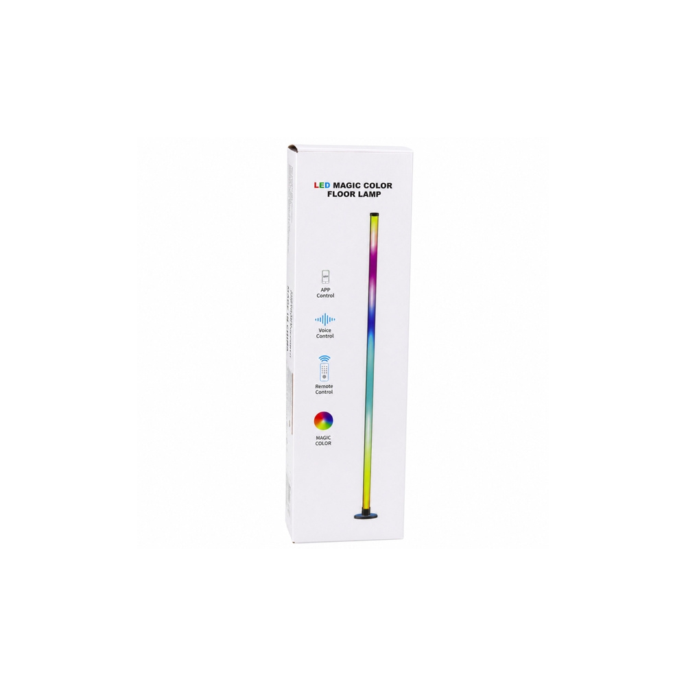 RGB kampinis stovas LED šviestuvas su muzikos režimu, valdomas per programėlę ir nuotolinio valdymo pultą, 90 cm-Namai, laisvala