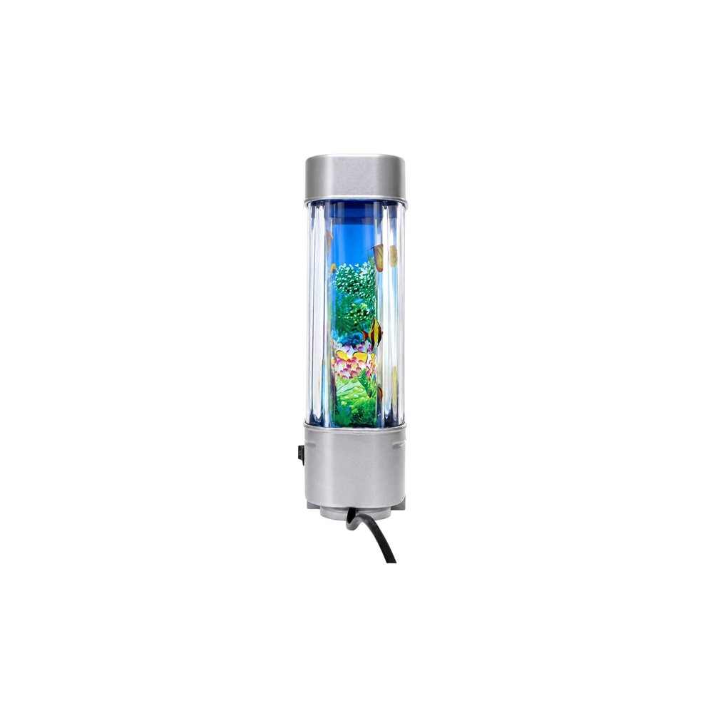 Sztuczne Akwarium Dekoracyjne Lampka Nocna LED Rybki 3D Ruchome Kolorowe