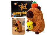 Konstruktorius 3D Kapibara „Shake“ obuolio formos, 3900 detalių, 25 cm-Žaislai, Konstruktoriai, Lego, statybiniai blokai-e-vaika
