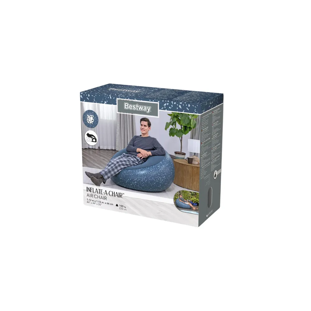 Pripučiamas fotelis Inflate A Chair Bestway Bestway 75154, mėlynas-Vaiko kambariui, Namai, laisvalaikis, turizmas, Pripučiami či