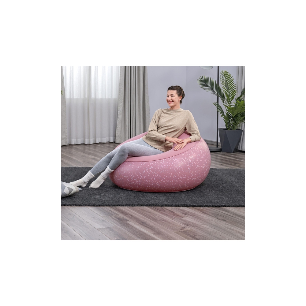 Fotel Dmuchany Siedzisko Różowy Inflate A Chair Bestway 75155