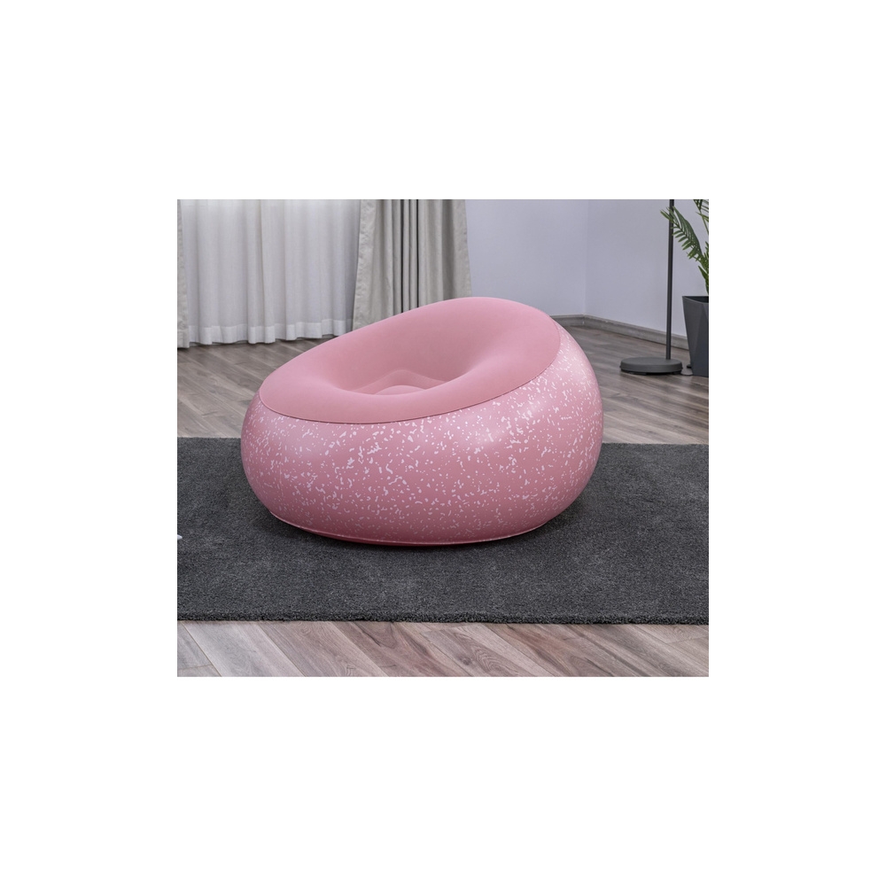 Fotel Dmuchany Siedzisko Różowy Inflate A Chair Bestway 75155