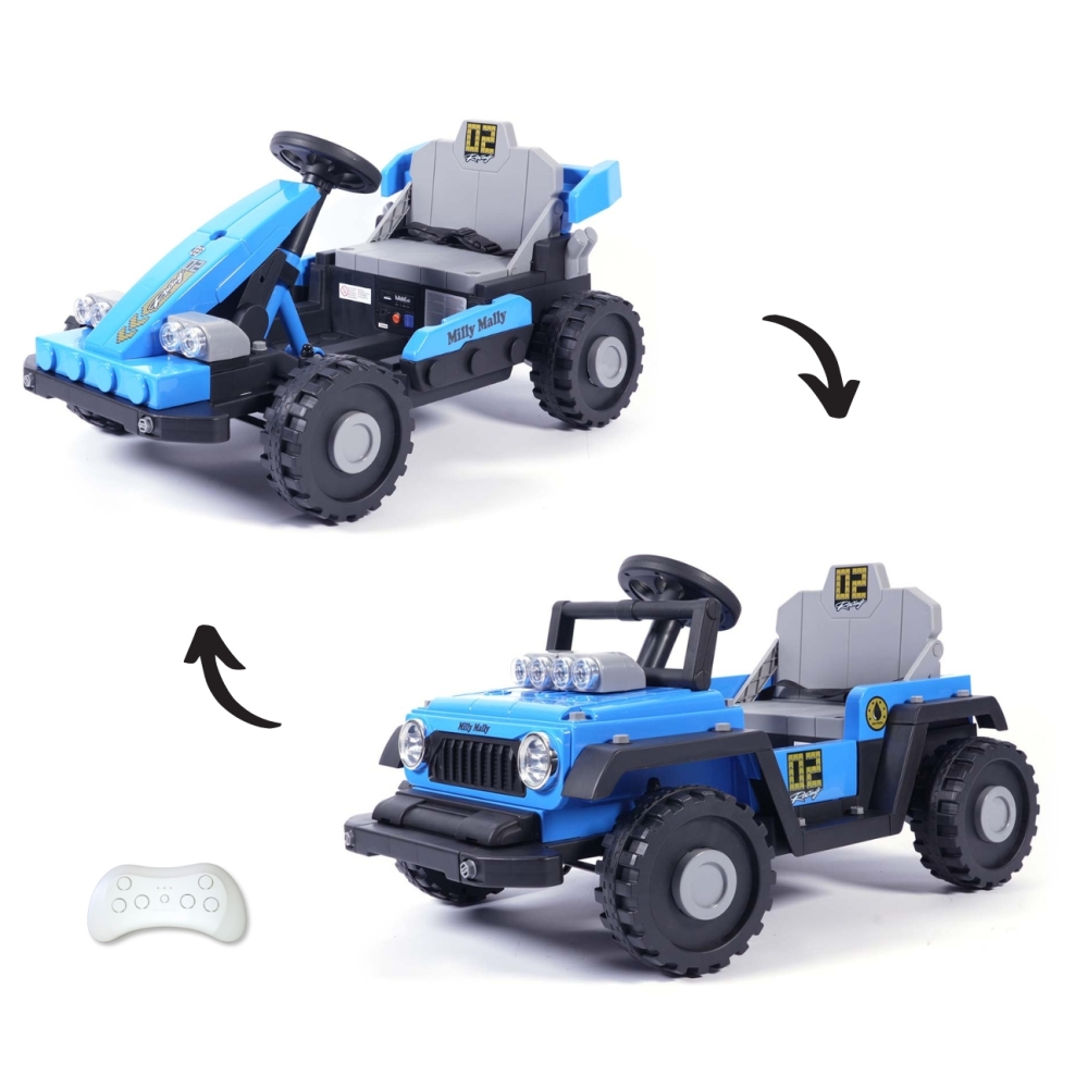Elektromobilis Prime 2w1, Blue-Elektromobiliai vaikams, Mašinos-e-vaikas