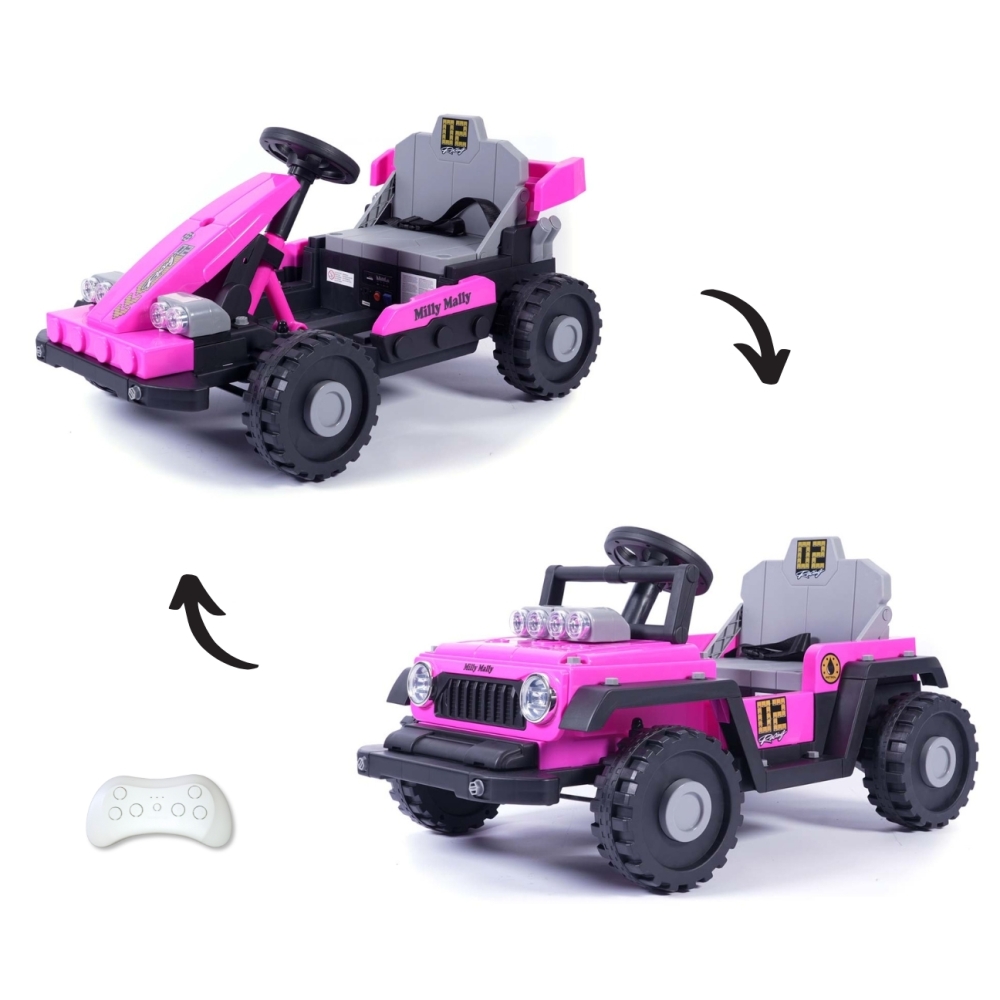 Pojazd na akumulator Prime 2w1 Pink