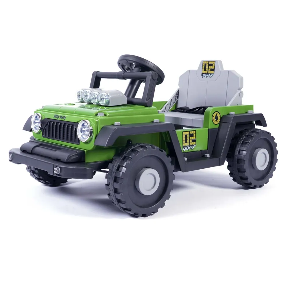 Elektromobilis Prime 2w1, Green-Elektromobiliai vaikams, Mašinos-e-vaikas