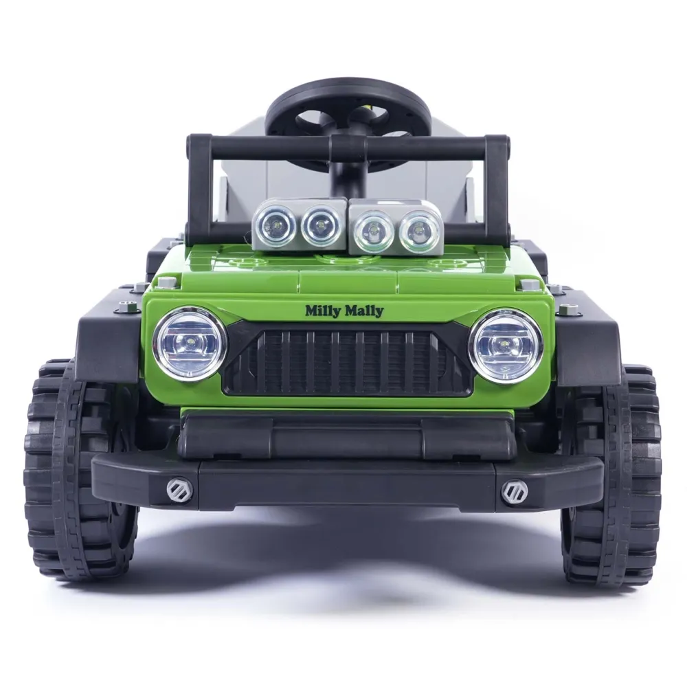 Elektromobilis Prime 2w1, Green-Elektromobiliai vaikams, Mašinos-e-vaikas