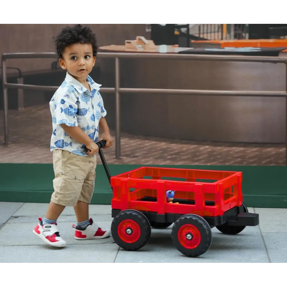 Elektrinis traktorius Rolly, Red-Elektromobiliai vaikams, Traktoriai-e-vaikas