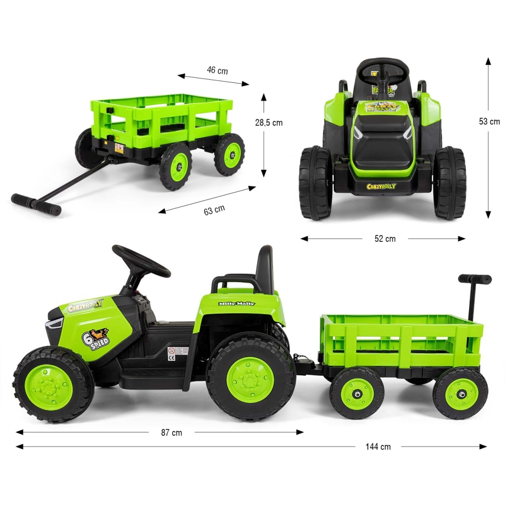 Pojazd na akumulator Rolly Green