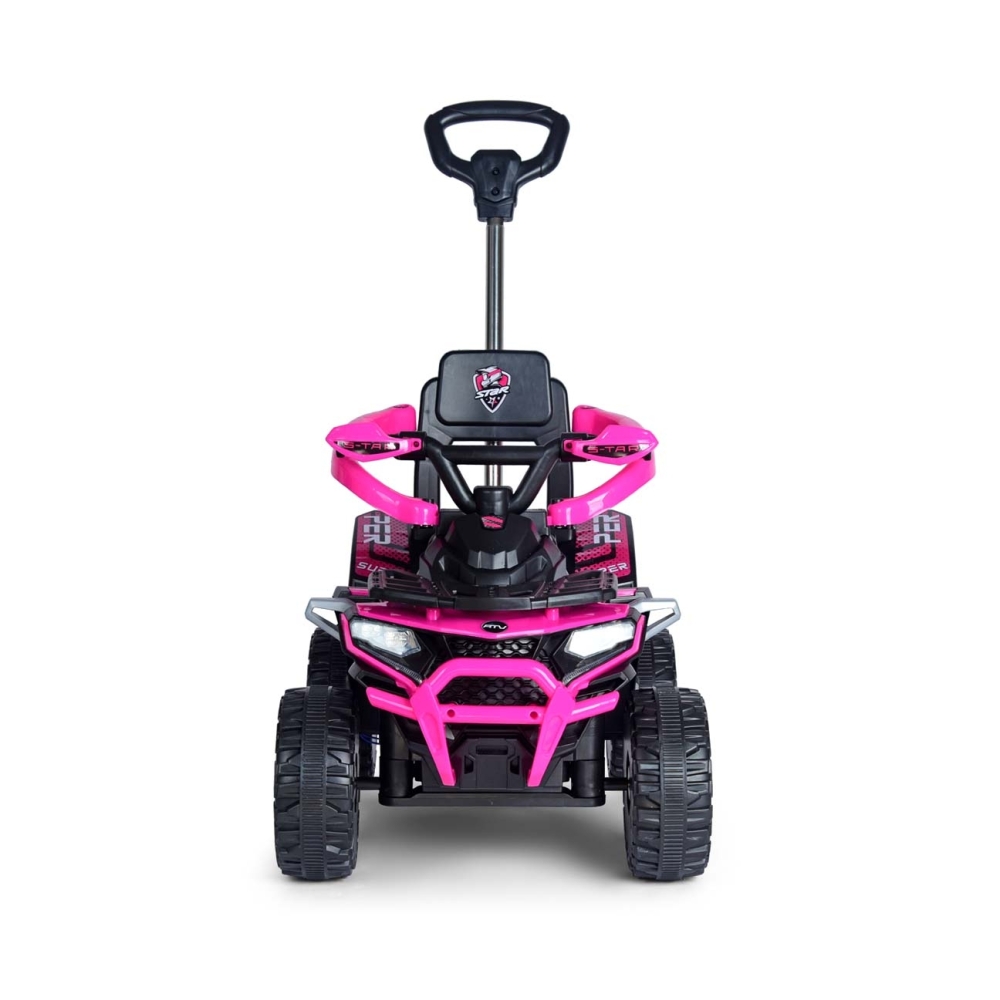Elektrinis keturratis su rankena Star ATV, Pink-Elektromobiliai vaikams, Keturračiai ir bagiai-e-vaikas