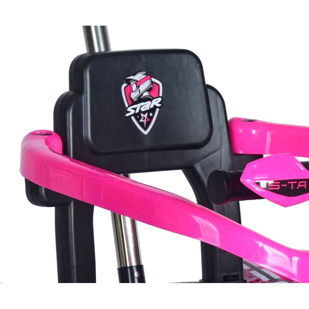 Elektrinis keturratis su rankena Star ATV, Pink-Elektromobiliai vaikams, Keturračiai ir bagiai-e-vaikas