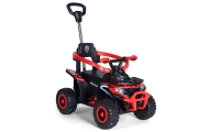 Elektrinis keturratis su rankena Star ATV, Red-Elektromobiliai vaikams, Keturračiai ir bagiai-e-vaikas