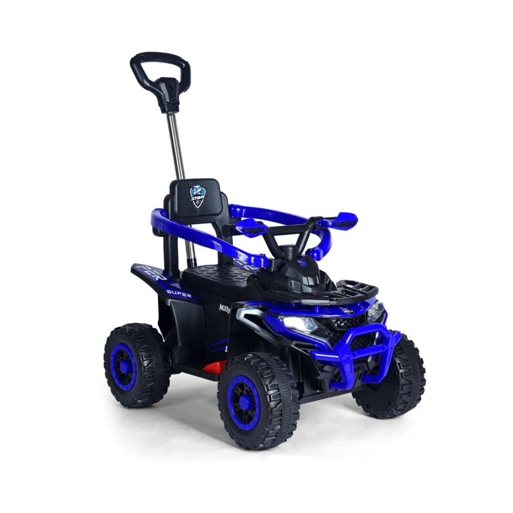 Elektrinis keturratis su rankena Star ATV, Blue-Elektromobiliai vaikams, Keturračiai ir bagiai-e-vaikas