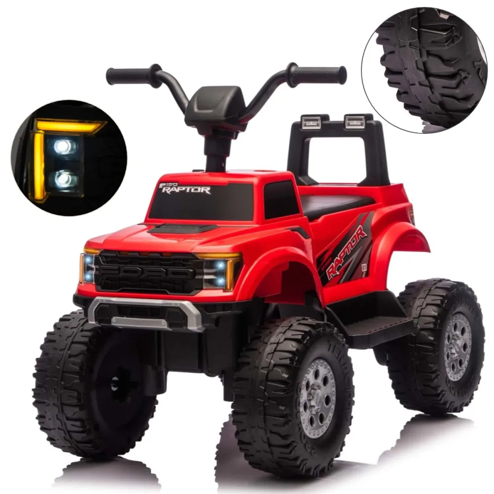 Elektromobilis Ford F-150 Raptor, Red-Elektromobiliai vaikams, Mašinos-e-vaikas