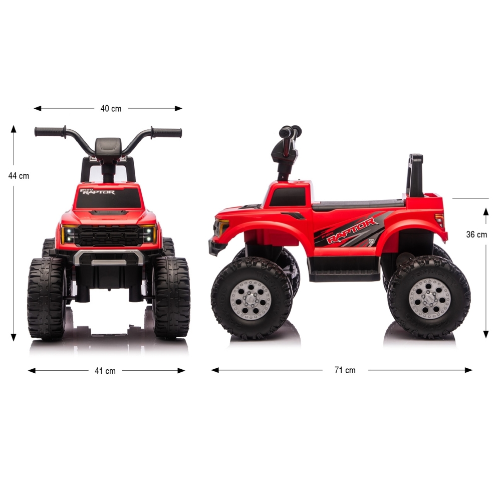 Elektromobilis Ford F-150 Raptor, Red-Elektromobiliai vaikams, Mašinos-e-vaikas