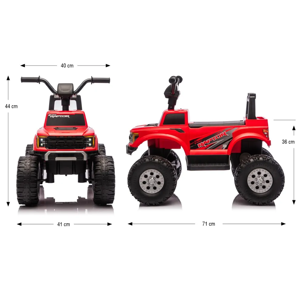 Elektromobilis Ford F-150 Raptor, Red-Elektromobiliai vaikams, Mašinos-e-vaikas