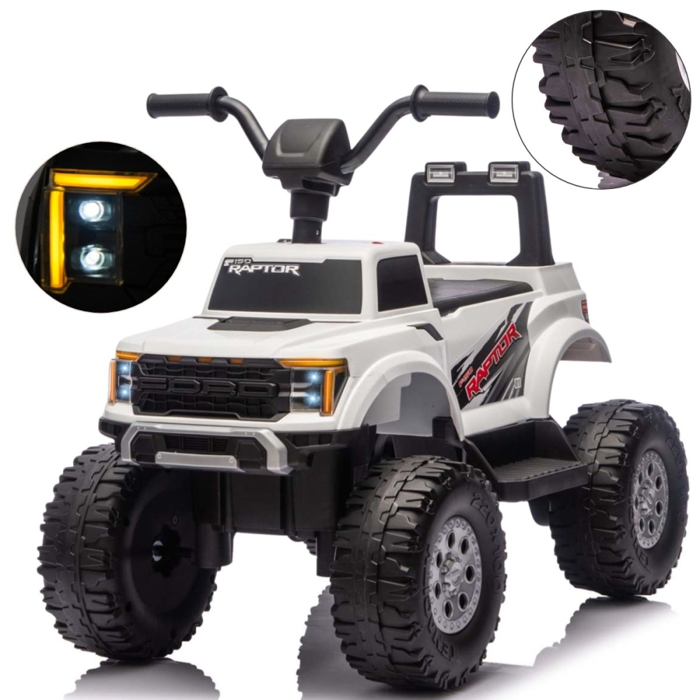 Pojazd na akumulator Ford F-150 Raptor White
