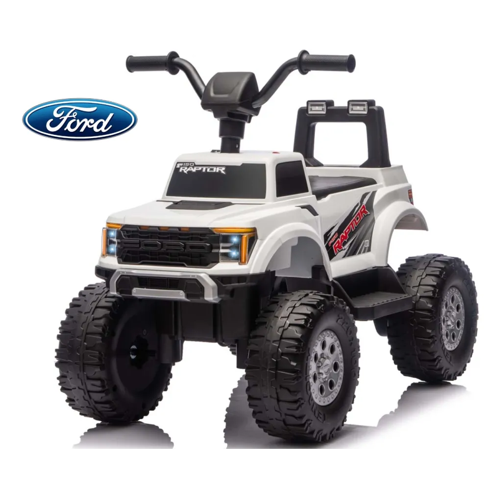 Elektromobilis Ford F-150 Raptor, White-Elektromobiliai vaikams, Mašinos-e-vaikas