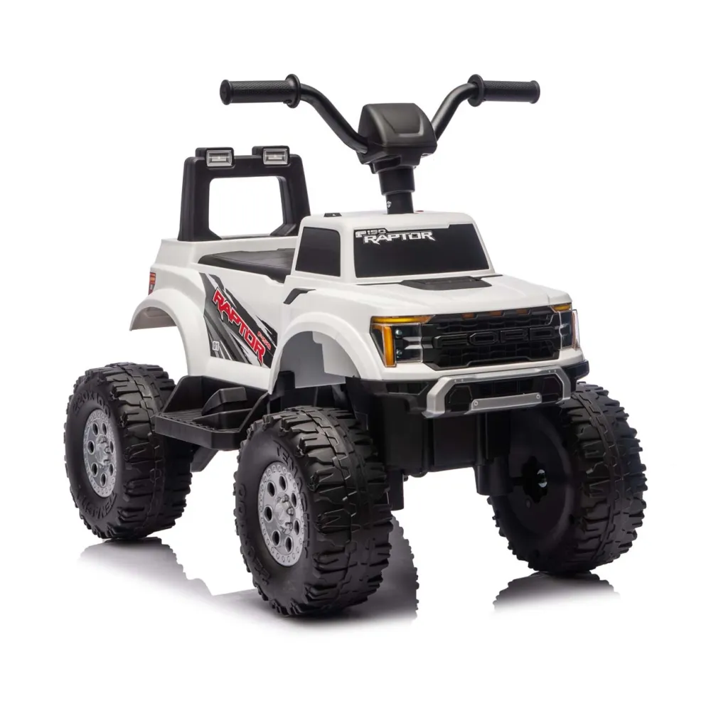 Elektromobilis Ford F-150 Raptor, White-Elektromobiliai vaikams, Mašinos-e-vaikas