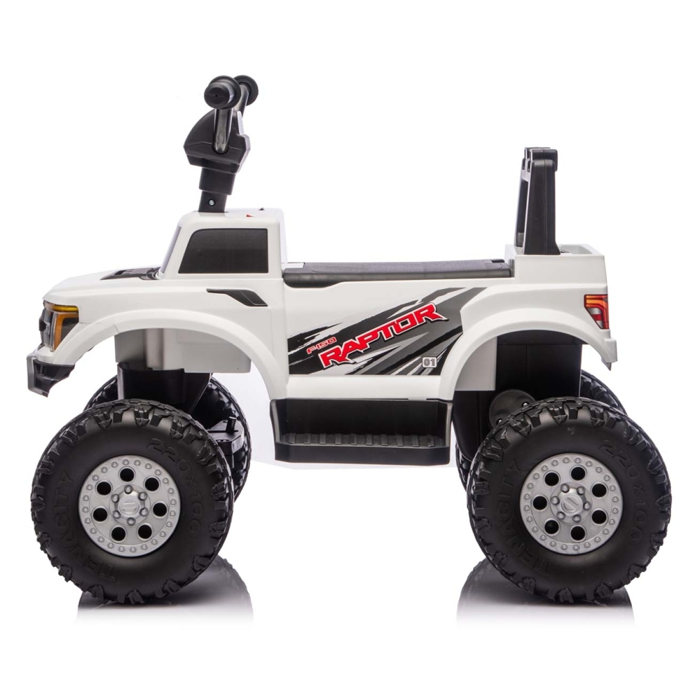 Elektromobilis Ford F-150 Raptor, White-Elektromobiliai vaikams, Mašinos-e-vaikas