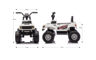 Elektromobilis Ford F-150 Raptor, White-Elektromobiliai vaikams, Mašinos-e-vaikas