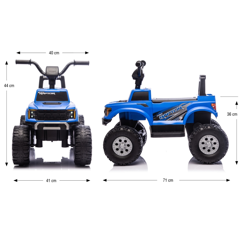 Pojazd na akumulator Ford F-150 Raptor Blue