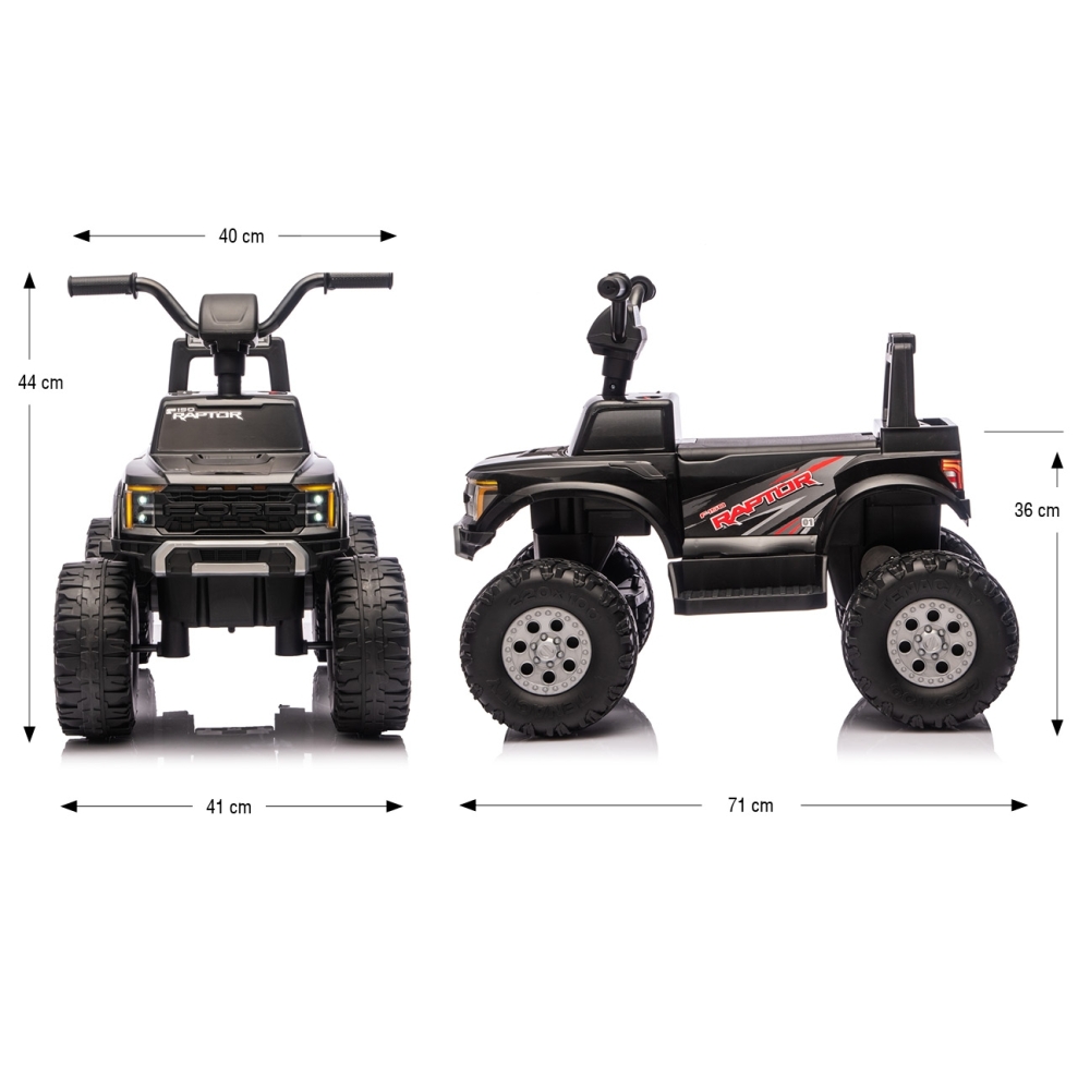 Pojazd na akumulator Ford F-150 Raptor Black