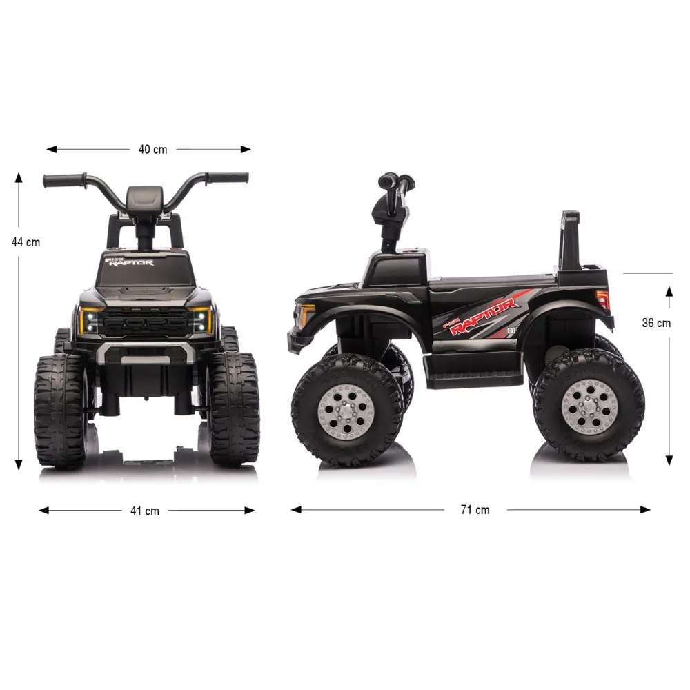 Elektromobilis Ford F-150 Raptor, Black-Elektromobiliai vaikams, Mašinos-e-vaikas