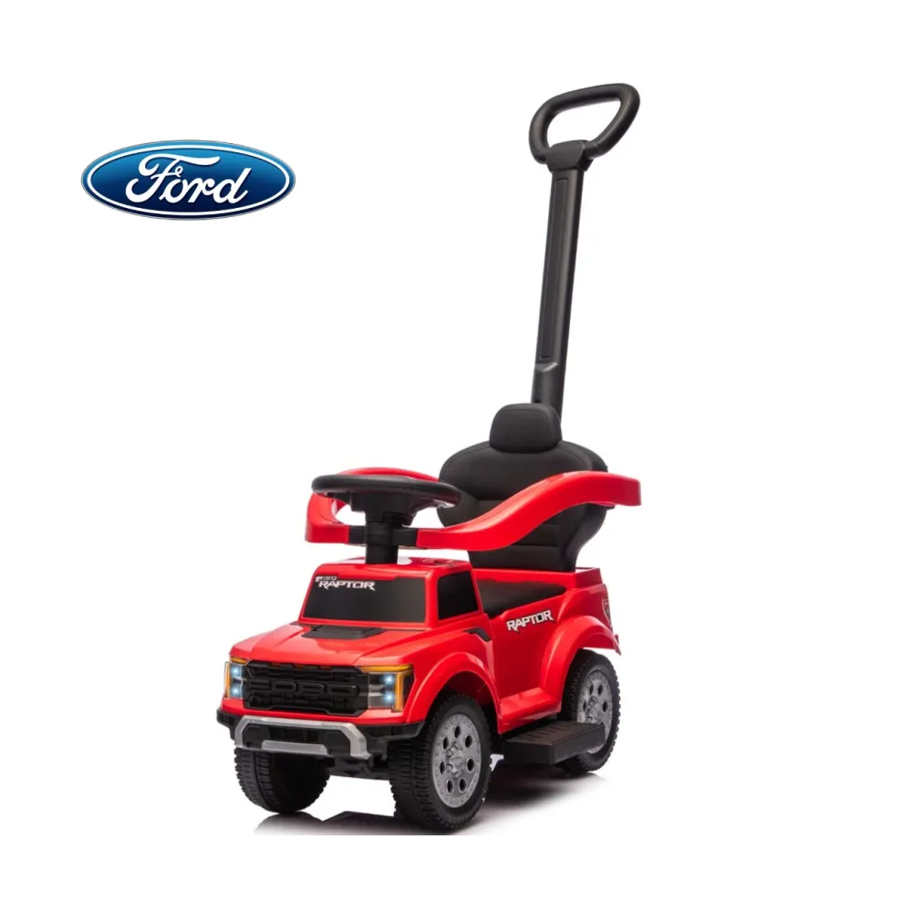 Paspiriama mašinėlė su rankena Ford F-150 3w1, raudona-Judėjimui, Paspiriamosios mašinėlės ir jų priedai, Paspiriamos mašinėlės-