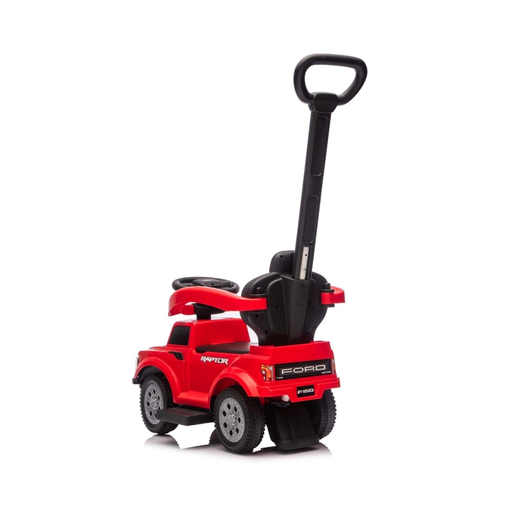 Paspiriama mašinėlė su rankena Ford F-150 3w1, raudona-Judėjimui, Paspiriamosios mašinėlės ir jų priedai, Paspiriamos mašinėlės-