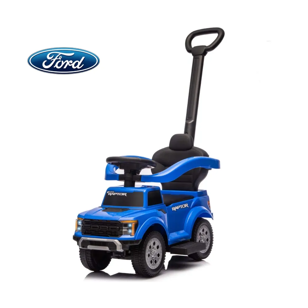 Paspiriama mašinėlė su rankena Ford F-150 3w1, mėlyna-Judėjimui, Paspiriamosios mašinėlės ir jų priedai, Paspiriamos mašinėlės-e