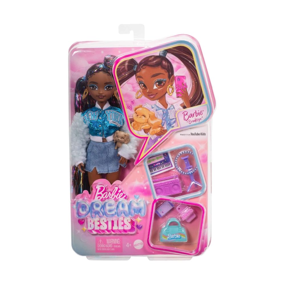 Mattel HYC22 Barbie Dream Besties Lalka Modowa Brooklyn