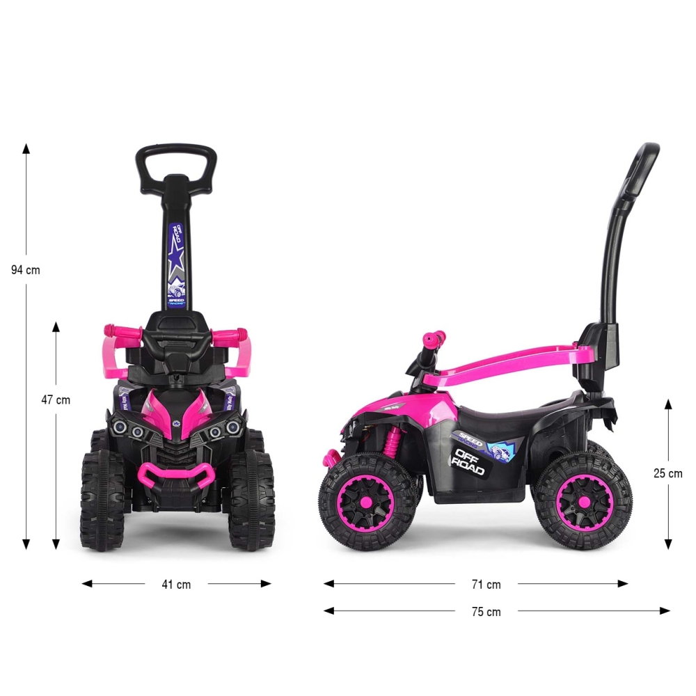 Pojazd z rączką Wild Pink